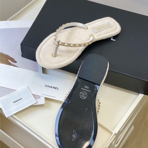 High Quality Luxury Chanel New Flip Flops – Style 31270 product detail
