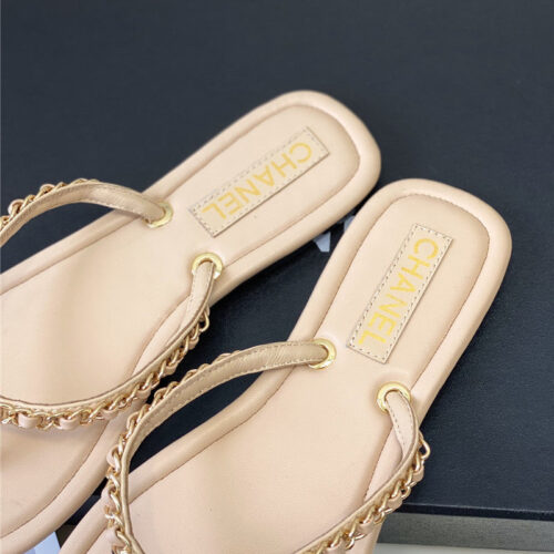 High Quality Luxury Chanel New Flip Flops product detail