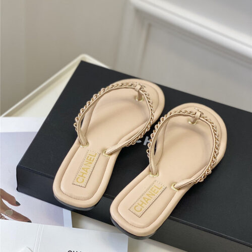 High Quality Luxury Chanel New Flip Flops product detail