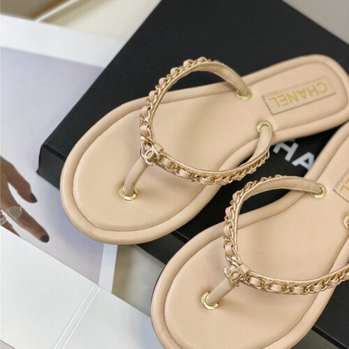 High Quality Luxury Chanel New Flip Flops product detail