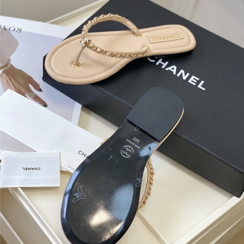 High Quality Luxury Chanel New Flip Flops product detail