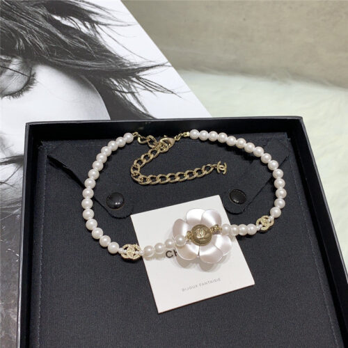 High Quality Luxury Chanel 23C Pink Camellia Choker product detail