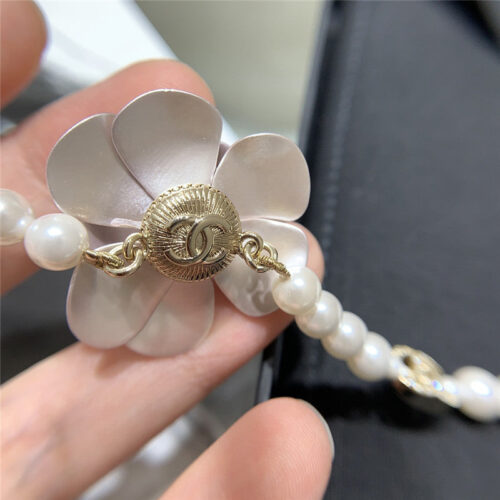 High Quality Luxury Chanel 23C Pink Camellia Choker product detail