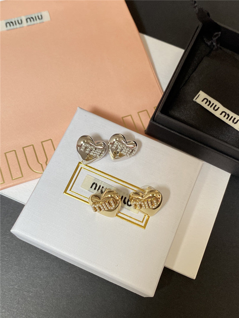 High Quality Luxury Miumiu New Earrings