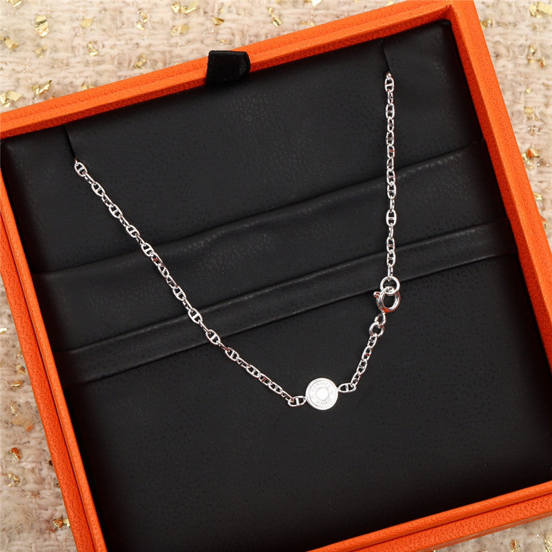High Quality Luxury Hermes Coin Necklace