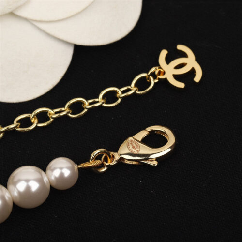 High Quality Luxury Chanel Cross Pearl Necklace product detail