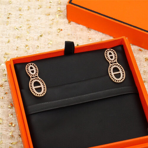 High Quality Luxury Hermes Pig Nose Earrings – Style 51072