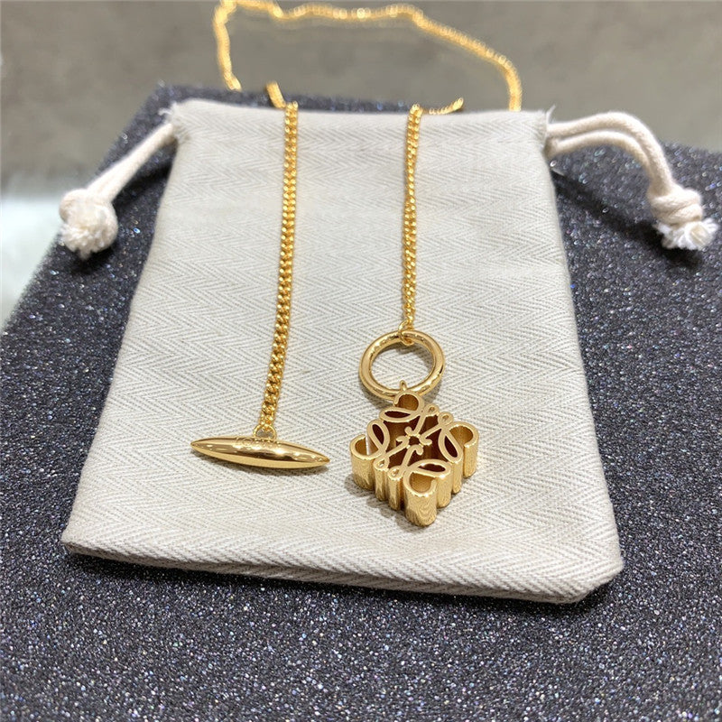 High Quality Luxury Loewe Silk Cube Pendant Necklace product detail