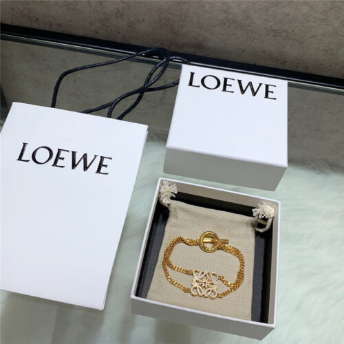 High Quality Luxury Loewe Classic Hollow Diamond Bracelet