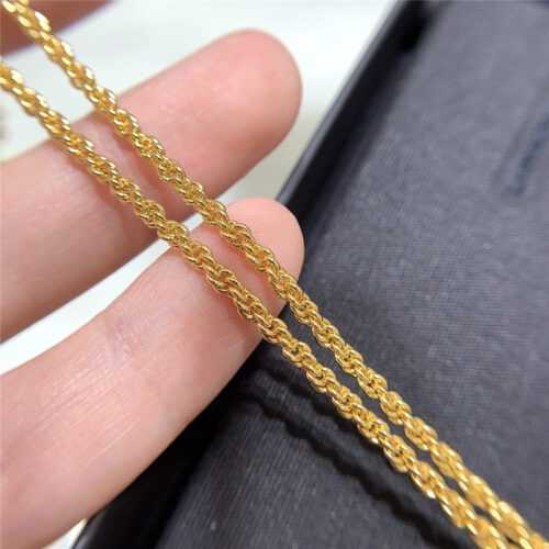 High Quality Luxury Chanel Hemp Edge Black Oil Necklace product detail