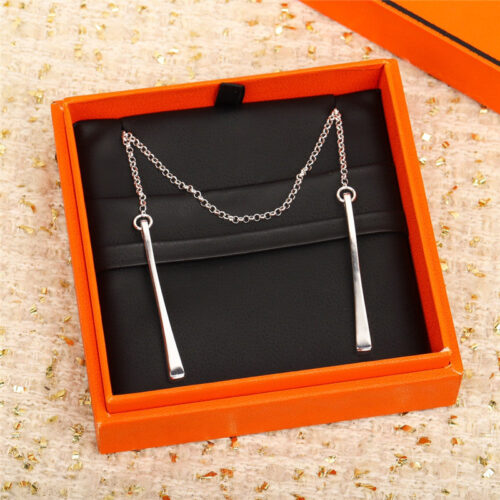 High Quality Luxury Hermes Stud Necklace