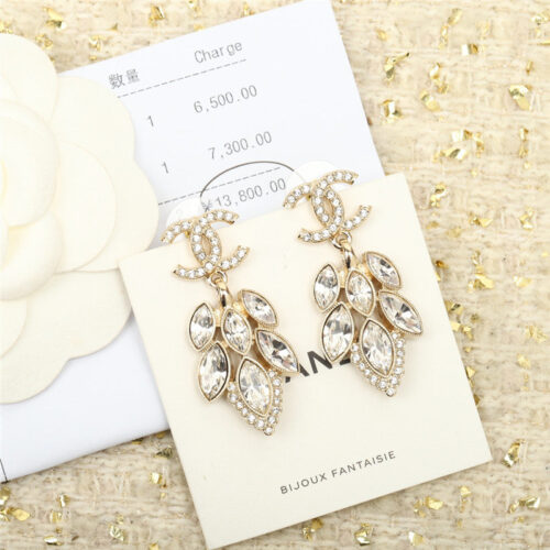High Quality Luxury Chanel Fragrant Wheat Double C Earrings product detail
