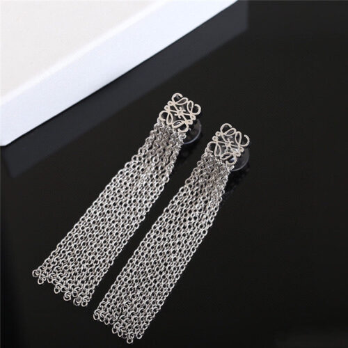High Quality Luxury Loewe New Tassel Earrings