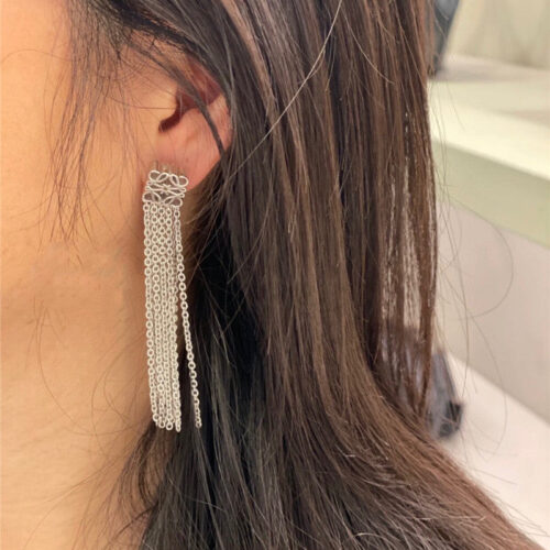 High Quality Luxury Loewe New Tassel Earrings alternate view