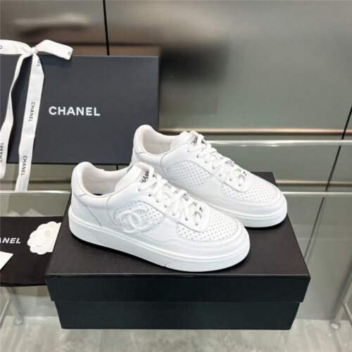 High Quality Luxury Chanel New Full Leather Panda Color Casual Sneakers – Style 86630
