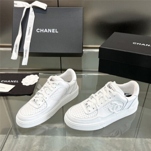 High Quality Luxury Chanel New Full Leather Panda Color Casual Sneakers – Style 86630 product detail