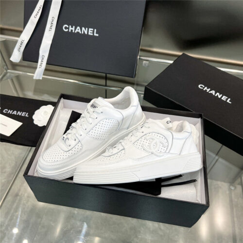 High Quality Luxury Chanel New Full Leather Panda Color Casual Sneakers – Style 86630 product detail