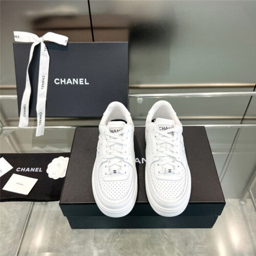 High Quality Luxury Chanel New Full Leather Panda Color Casual Sneakers – Style 86630 product detail