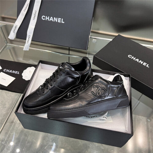 High Quality Luxury Chanel New Full Leather Panda Color Casual Sneakers – Style 16006 product detail
