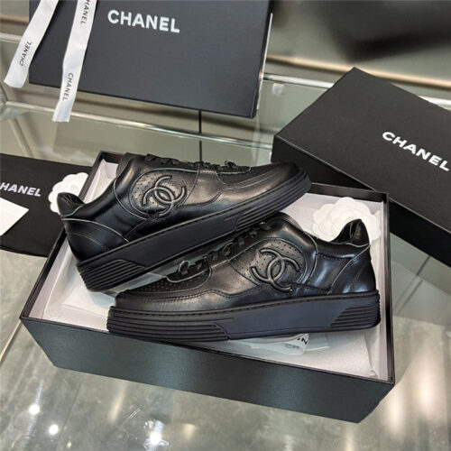 High Quality Luxury Chanel New Full Leather Panda Color Casual Sneakers – Style 16006 product detail