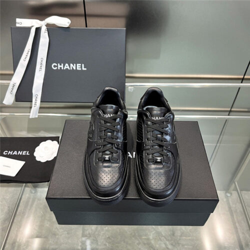 High Quality Luxury Chanel New Full Leather Panda Color Casual Sneakers – Style 16006 product detail