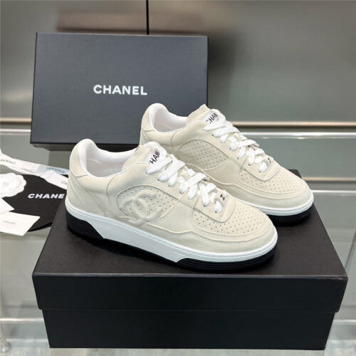 High Quality Luxury Chanel New Full Leather Panda Color Casual Sneakers – Style 73062