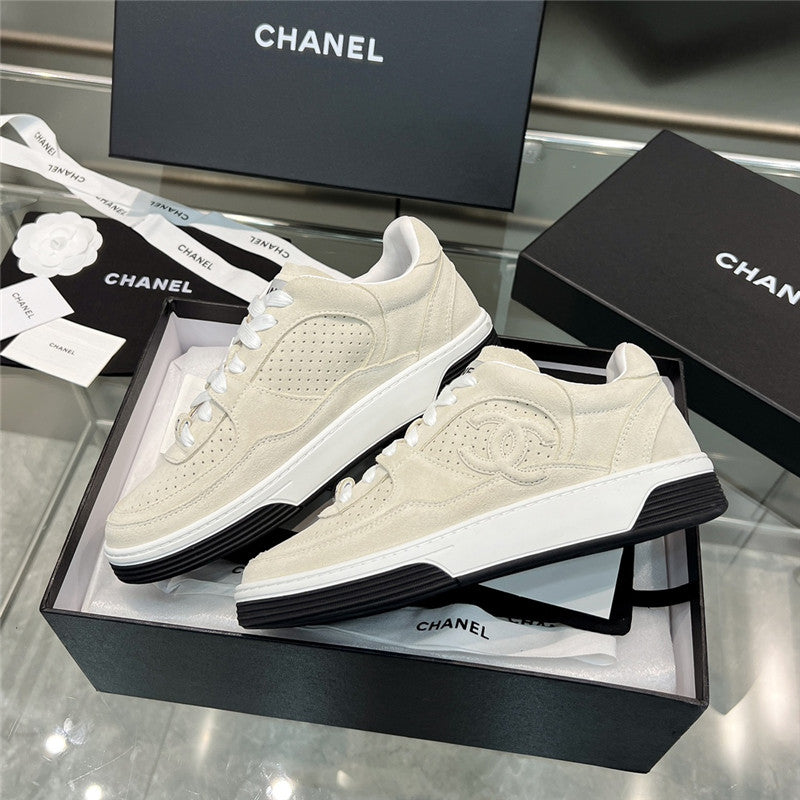 High Quality Luxury Chanel New Full Leather Panda Color Casual Sneakers – Style 73062 product detail