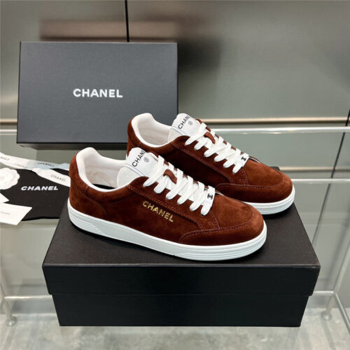 High Quality Luxury Chanel New Full Leather Panda Color Casual Sneakers