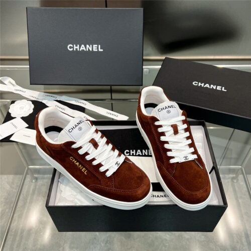 High Quality Luxury Chanel New Full Leather Panda Color Casual Sneakers alternate view