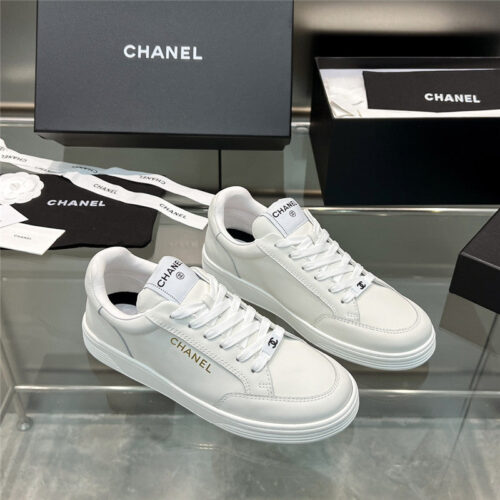 High Quality Luxury Chanel New Full Leather Panda Color Casual Sneakers – Style 82086