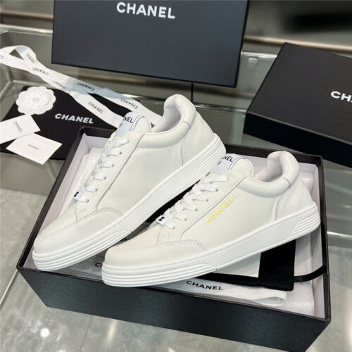 High Quality Luxury Chanel New Full Leather Panda Color Casual Sneakers – Style 82086 product detail