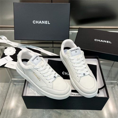 High Quality Luxury Chanel New Full Leather Panda Color Casual Sneakers – Style 82086 product detail