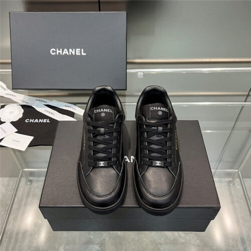 High Quality Luxury Chanel New Full Leather Panda Color Casual Sneakers – Style 08070 product detail