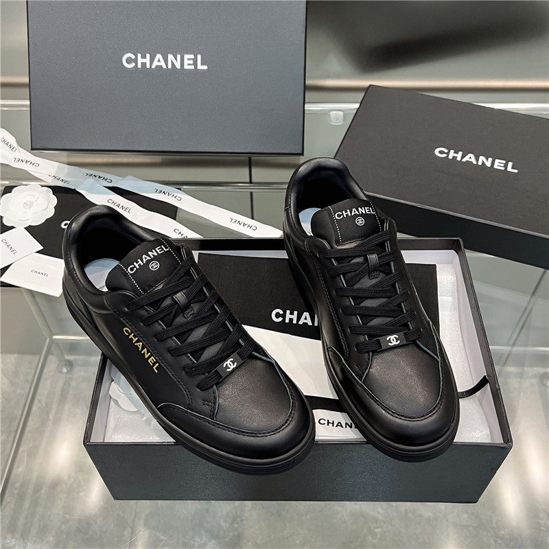 High Quality Luxury Chanel New Full Leather Panda Color Casual Sneakers – Style 08070 product detail