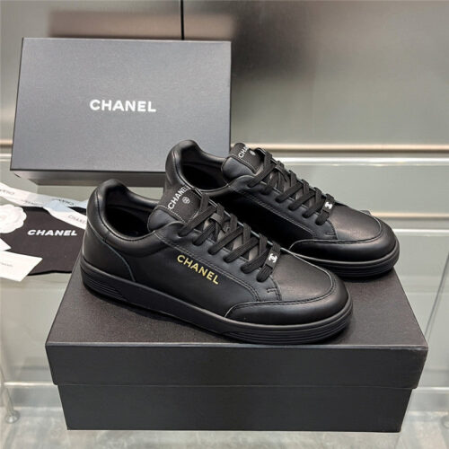 High Quality Luxury Chanel New Full Leather Panda Color Casual Sneakers – Style 08070