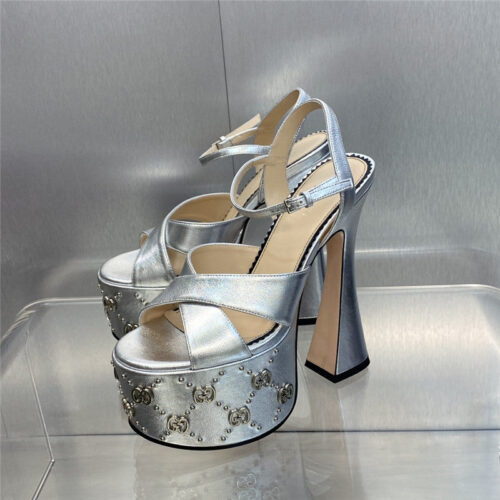 High Quality Luxury Gucci New High-Heeled Round Toe Candy-Colored Womens Shoes – Style 83155 alternate view