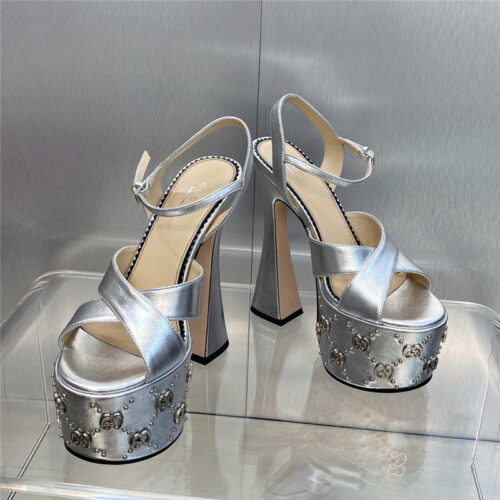 High Quality Luxury Gucci New High-Heeled Round Toe Candy-Colored Womens Shoes – Style 83155 product detail