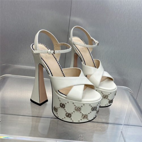 High Quality Luxury Gucci New High-Heeled Round Toe Candy-Colored Womens Shoes – Style 15923