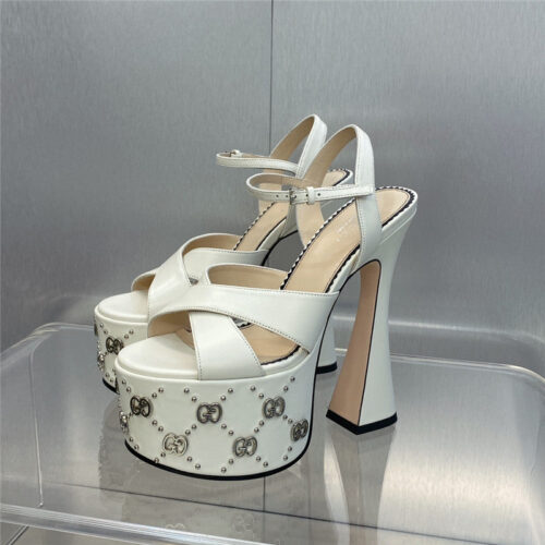 High Quality Luxury Gucci New High-Heeled Round Toe Candy-Colored Womens Shoes – Style 15923 alternate view