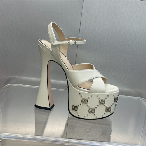 High Quality Luxury Gucci New High-Heeled Round Toe Candy-Colored Womens Shoes – Style 15923 product detail