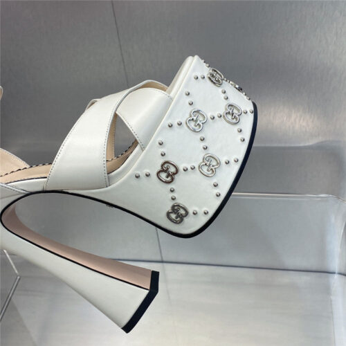 High Quality Luxury Gucci New High-Heeled Round Toe Candy-Colored Womens Shoes – Style 15923 product detail