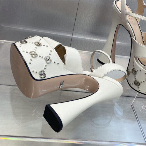 High Quality Luxury Gucci New High-Heeled Round Toe Candy-Colored Womens Shoes – Style 15923 product detail