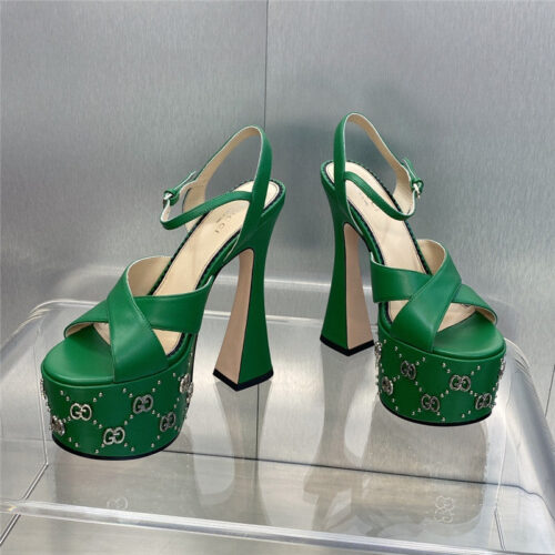 High Quality Luxury Gucci New High-Heeled Round Toe Candy-Colored Womens Shoes – Style 14227 product detail