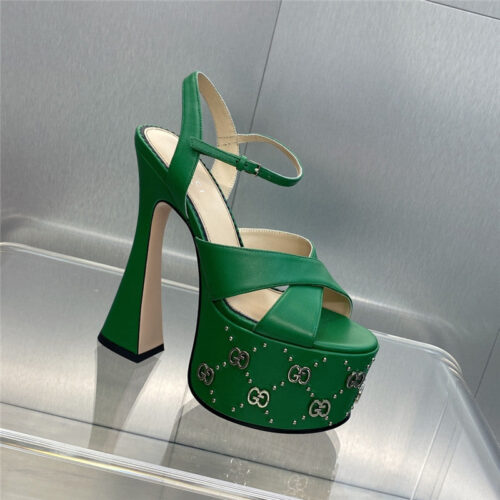 High Quality Luxury Gucci New High-Heeled Round Toe Candy-Colored Womens Shoes – Style 14227 product detail