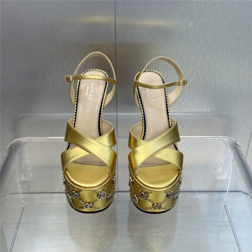 High Quality Luxury Gucci New High-Heeled Round Toe Candy-Colored Womens Shoes – Style 79763 product detail
