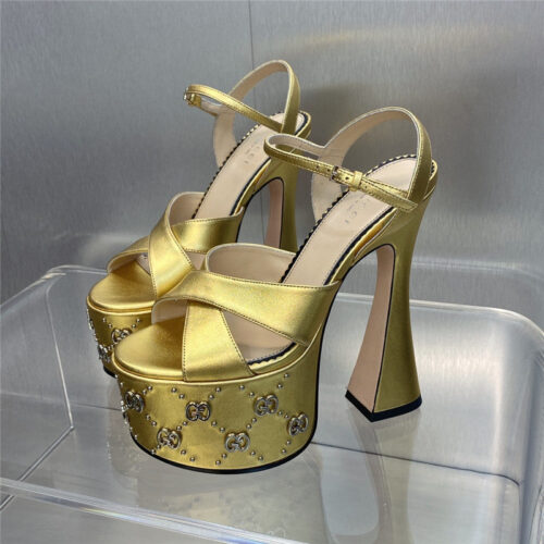 High Quality Luxury Gucci New High-Heeled Round Toe Candy-Colored Womens Shoes – Style 79763 alternate view