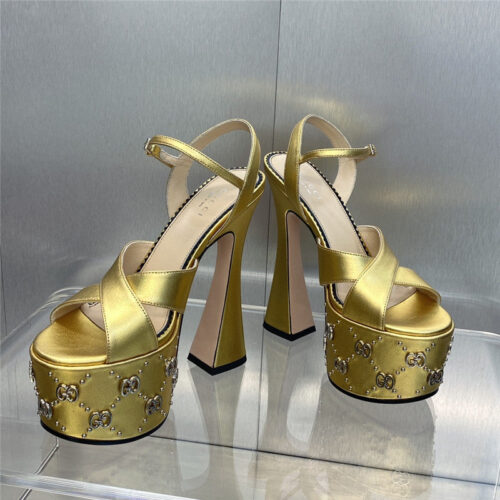 High Quality Luxury Gucci New High-Heeled Round Toe Candy-Colored Womens Shoes – Style 79763 product detail