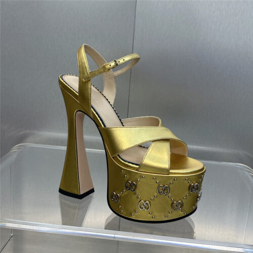 High Quality Luxury Gucci New High-Heeled Round Toe Candy-Colored Womens Shoes – Style 79763 product detail