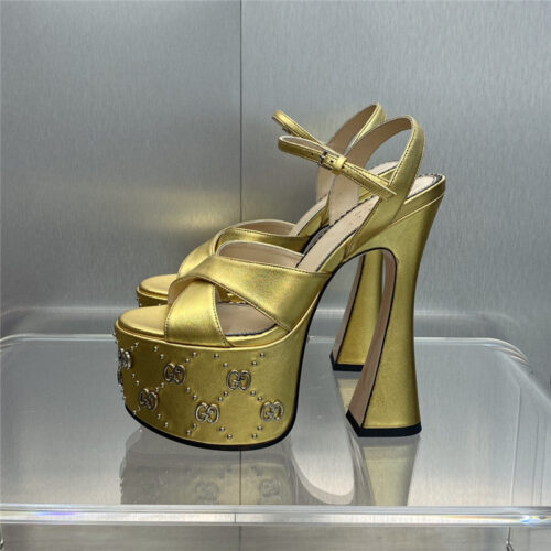 High Quality Luxury Gucci New High-Heeled Round Toe Candy-Colored Womens Shoes – Style 79763 product detail