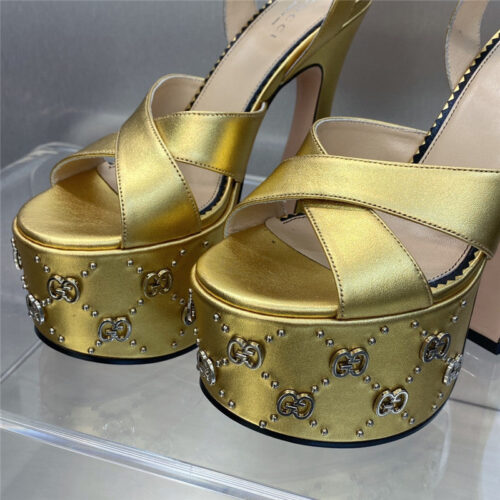 High Quality Luxury Gucci New High-Heeled Round Toe Candy-Colored Womens Shoes – Style 79763 product detail